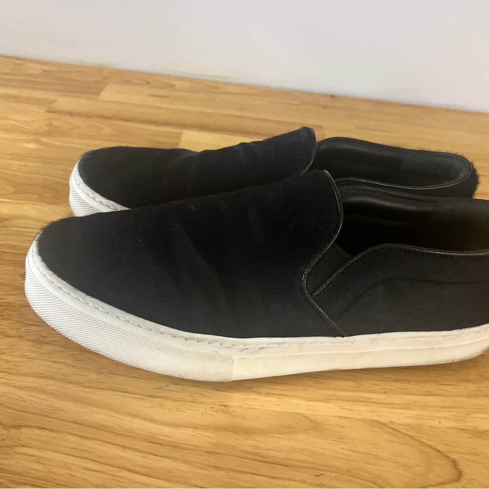 CELINE Women’s Black Pony Hair Skate Slip On Size 41